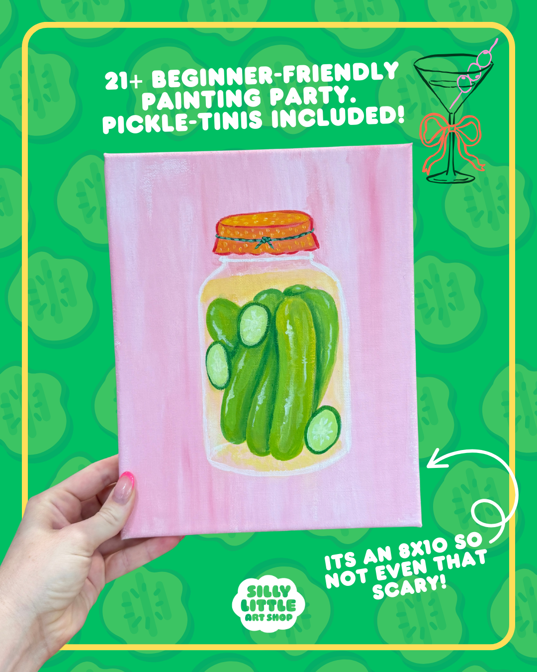 Paint A Long - Pickle Party! 21+, 9.19 7:00 pm - 9:30 pm