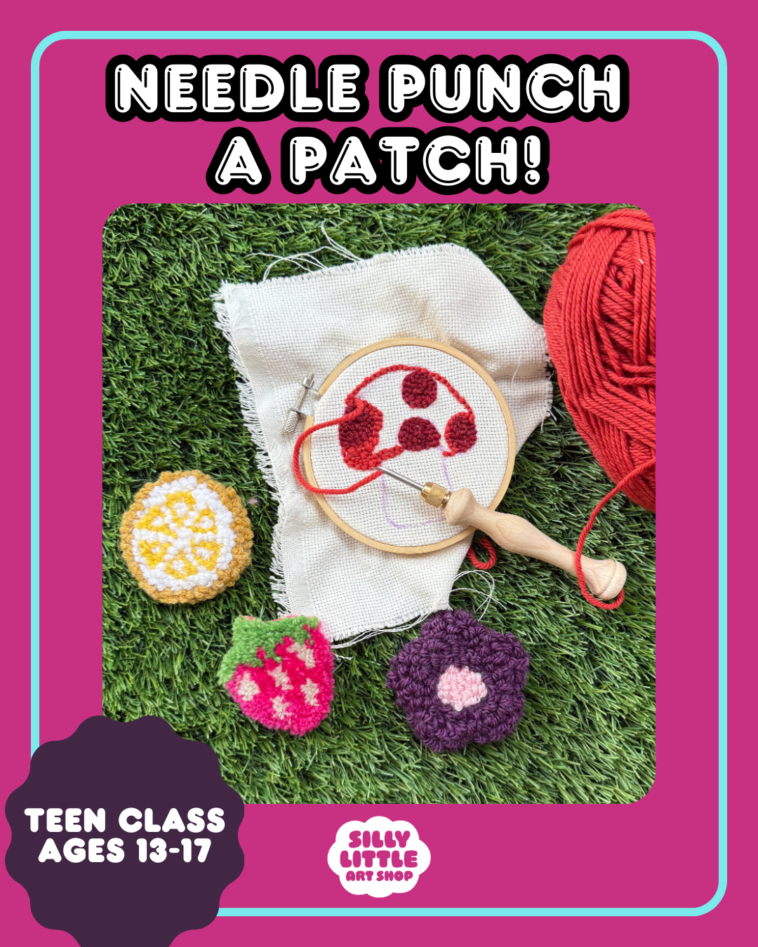 Tuft a Patch - Teen Craft 9.7, 3:30 - 6:00 PM