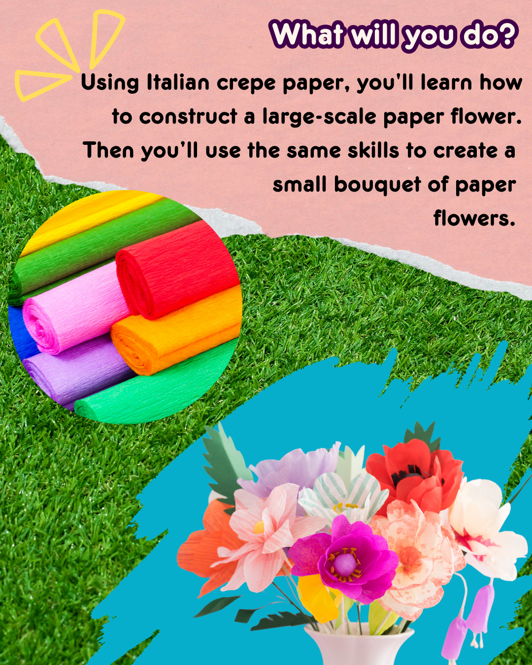 Crepe Paper Flowers, 7.22.26, 6:30 - 8:30 PM