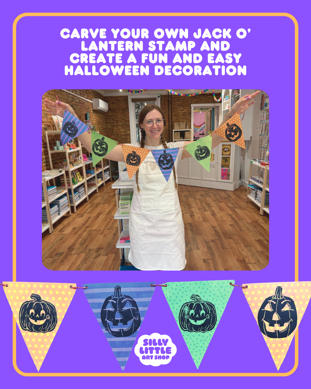 Block Print Your Own: Halloween Bunting 9.30, 6:00 pm- 9:00 pm