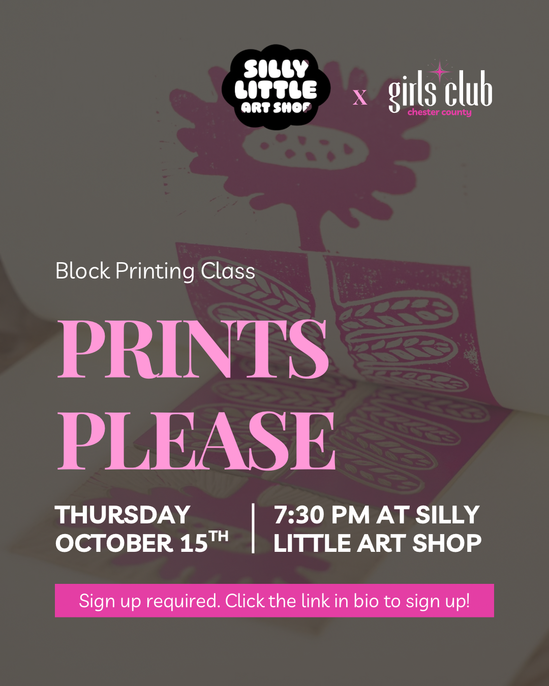 Chester County Girls Club - Private Event 10.15.26, 7:30 - 9:30 PM