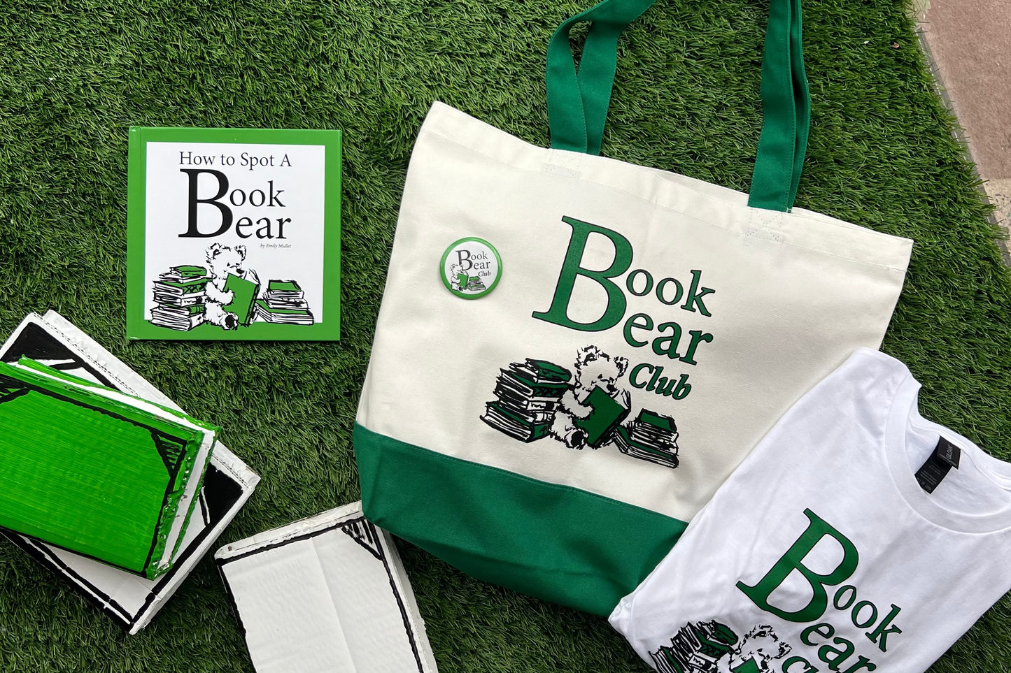 PRE- ORDER: "How To Spot A Book Bear" Book, Tote, Pins