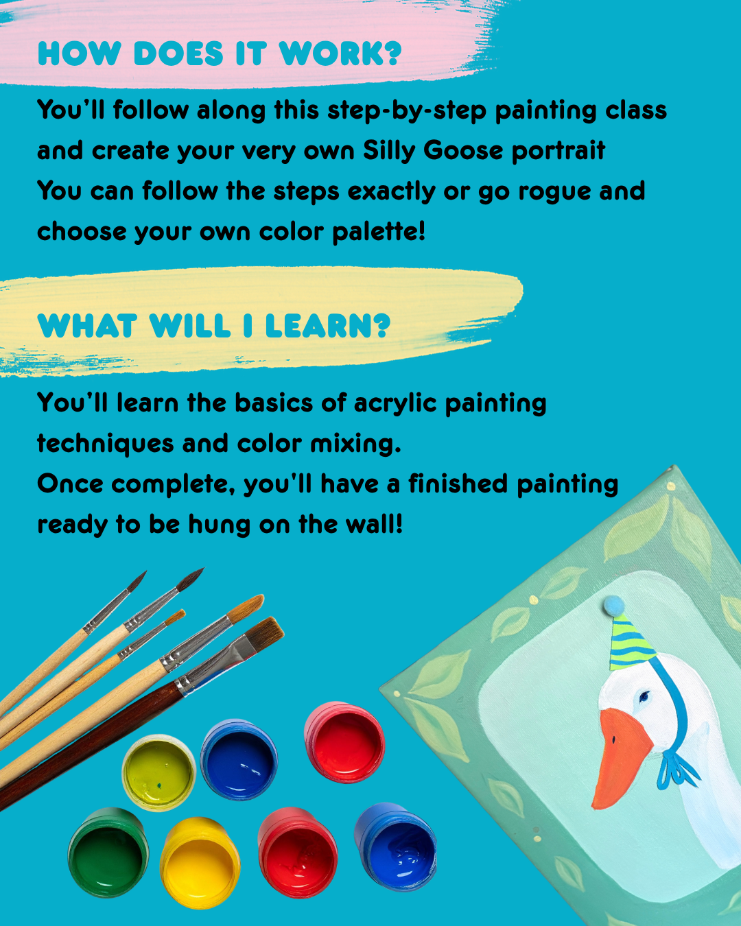 Paint Along: Silly Goose, 6.24, 6:30 - 8:30 PM