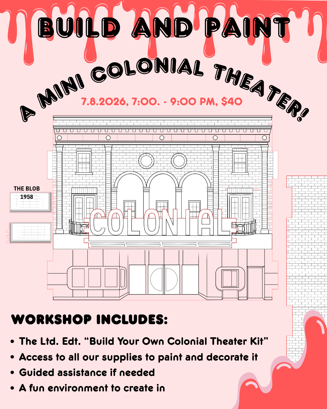 Build & Paint: A Mini Colonial Theater, 7.8.2026 7:00 - 9:00 PM