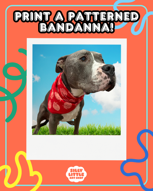 Block Printed Bandanna 8.10, 1-4 PM