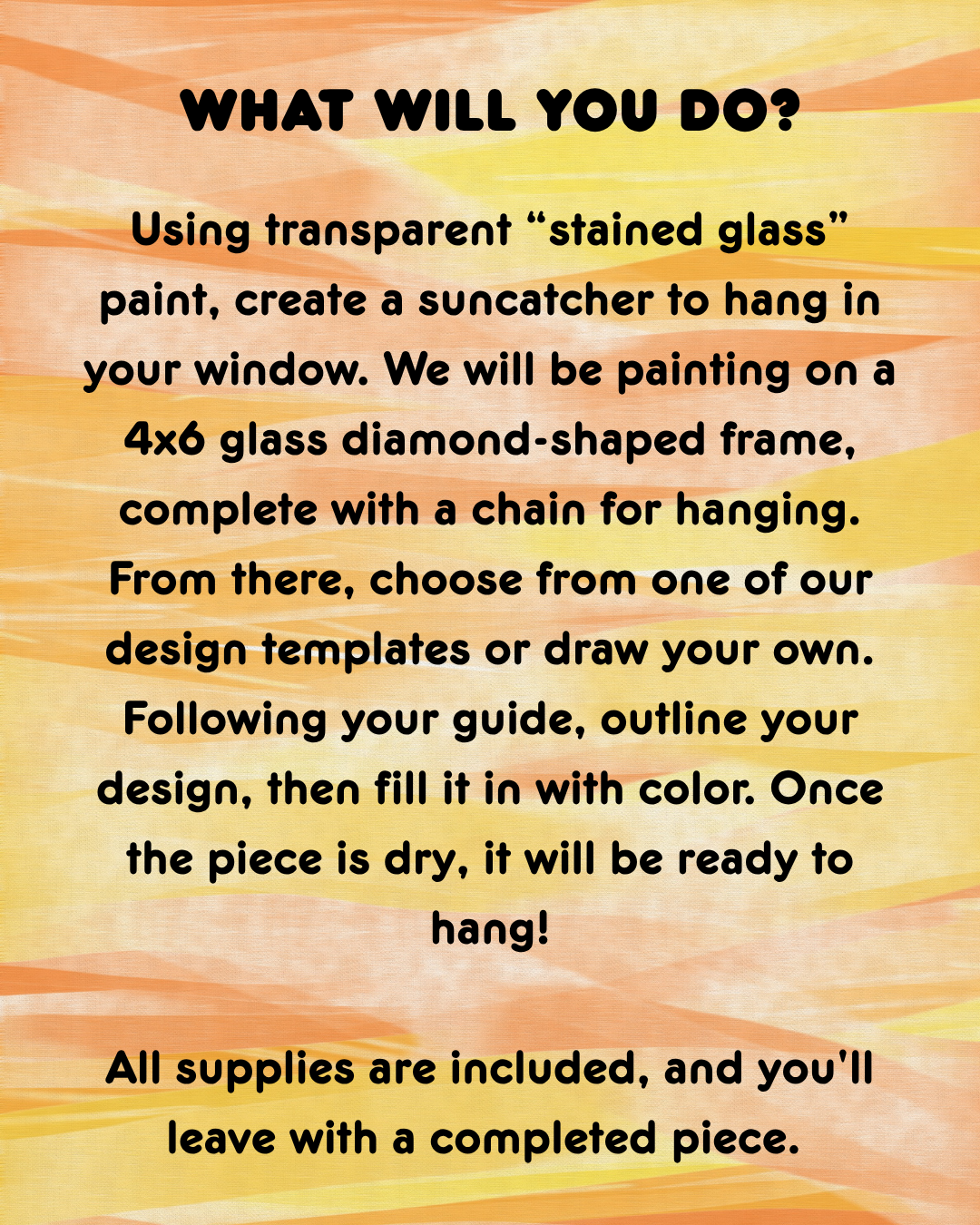 Faux Stained Glass: Fall Suncatcher, 9.16.26, 7:00 - 9:00 PM