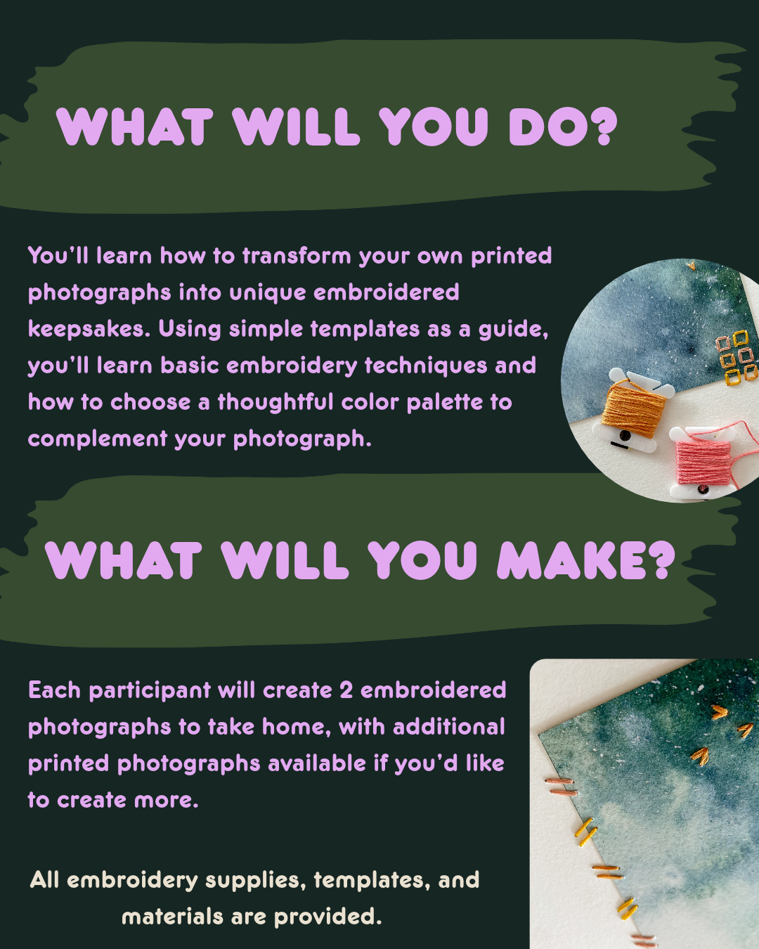 Photo Embroidery with Tina Crespo, 11.11.2026, 7:00 - 9:00 PM